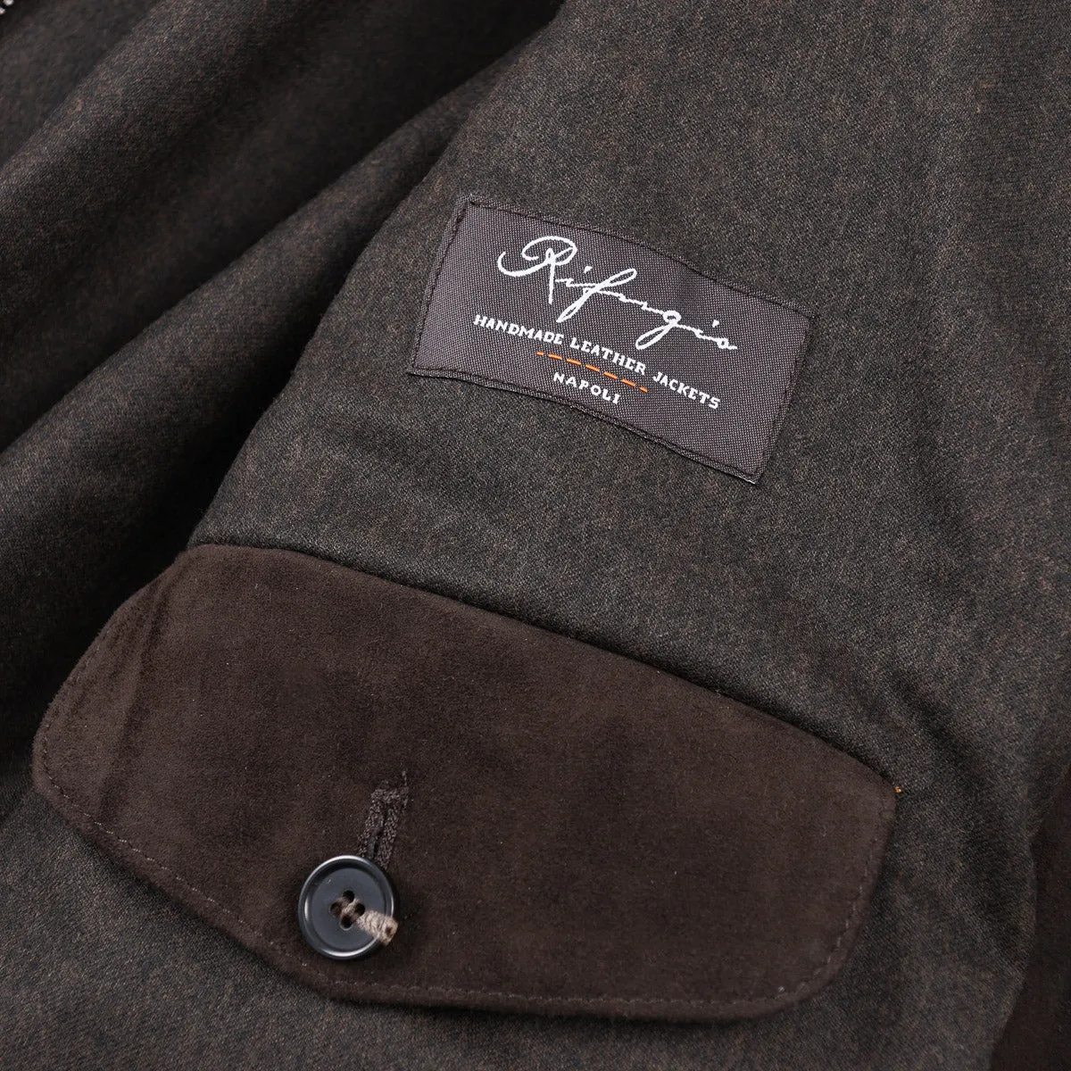 Rifugio Wool-Lined Suede Bomber Jacket