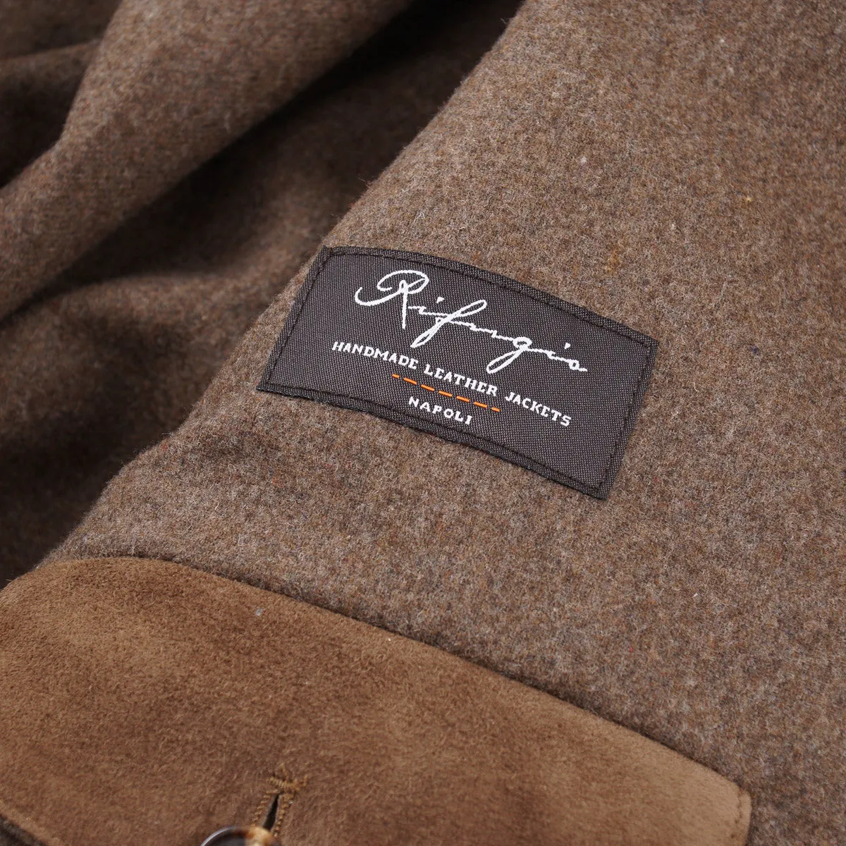 Rifugio Wool-Lined Suede Bomber Jacket