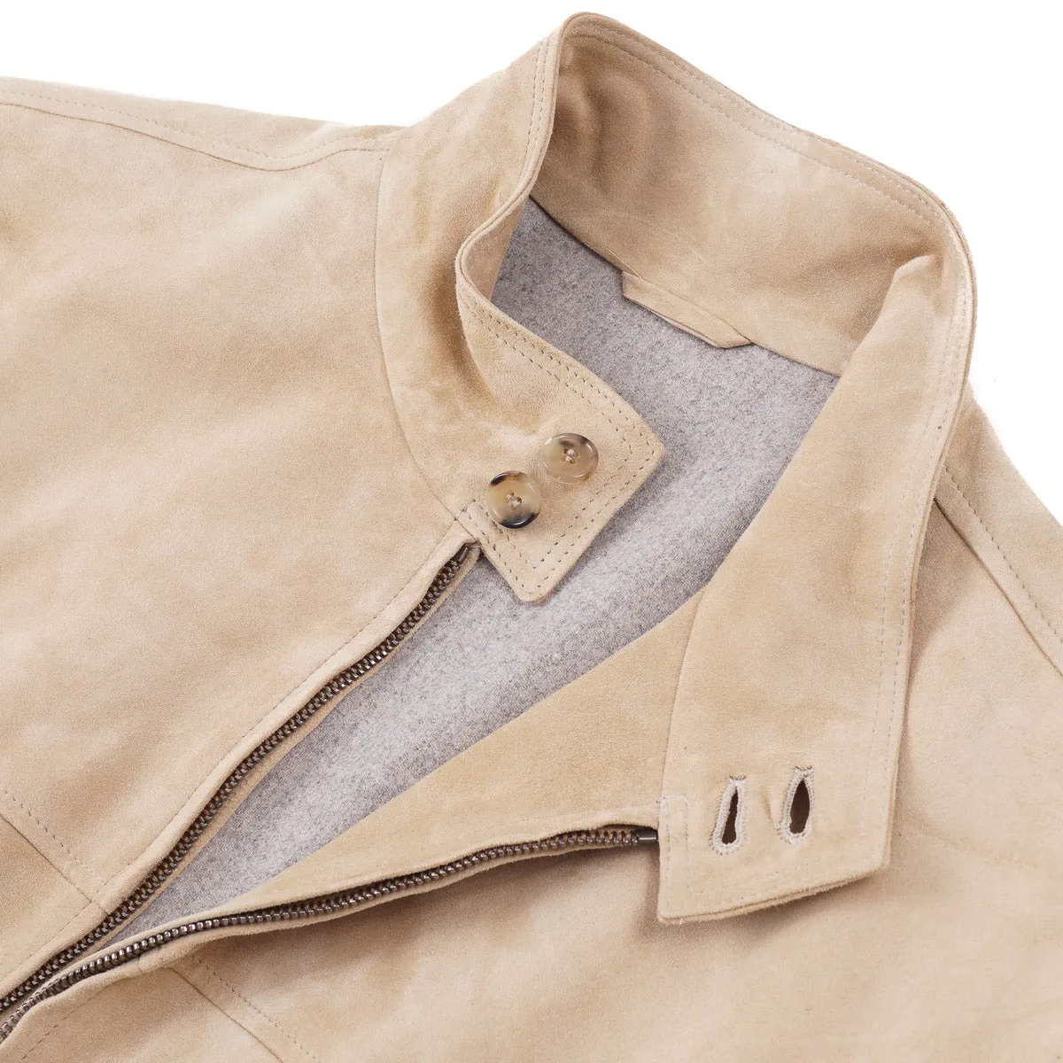 Rifugio Wool-Lined Suede Bomber Jacket