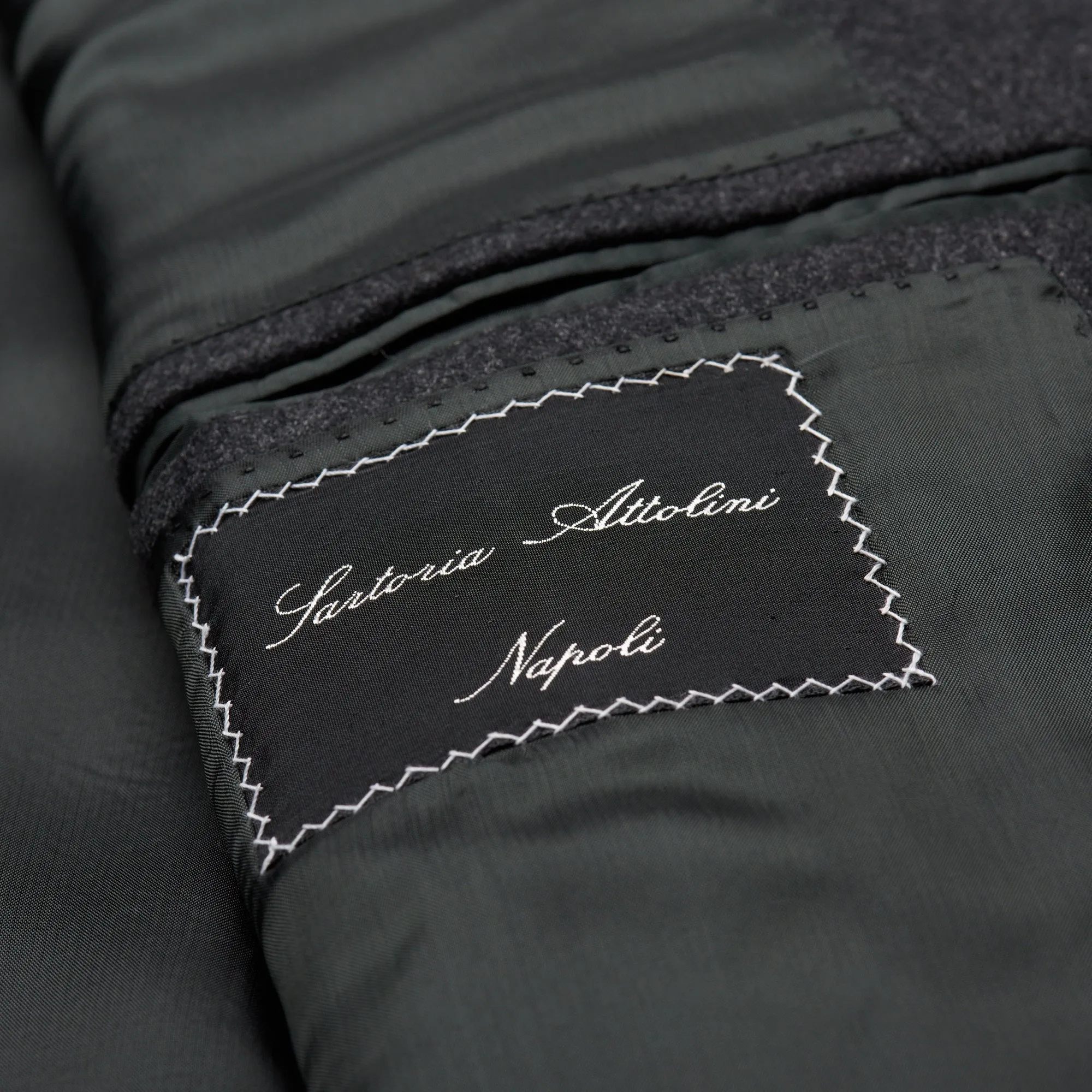 Sartoria CESARE ATTOLINI Napoli Handmade Gray Super 110's Suit 62 NEW US 52