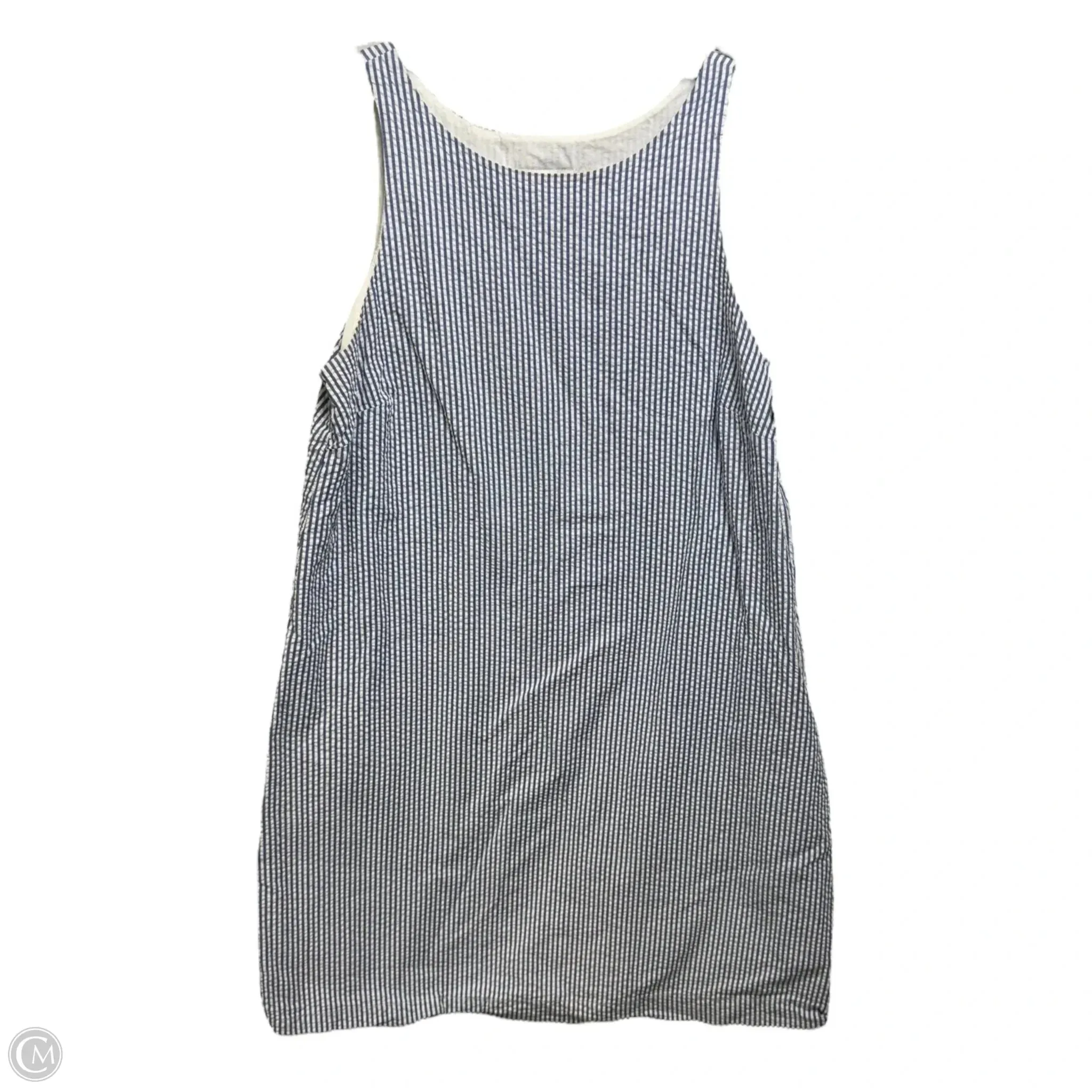 Seersucker Tank Dress Casual Short By Vineyard Vines In Striped Pattern. Size: 6