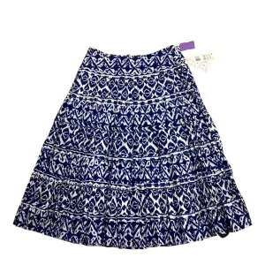 Skirt Maxi By Jones New York In Blue & White. Size:10