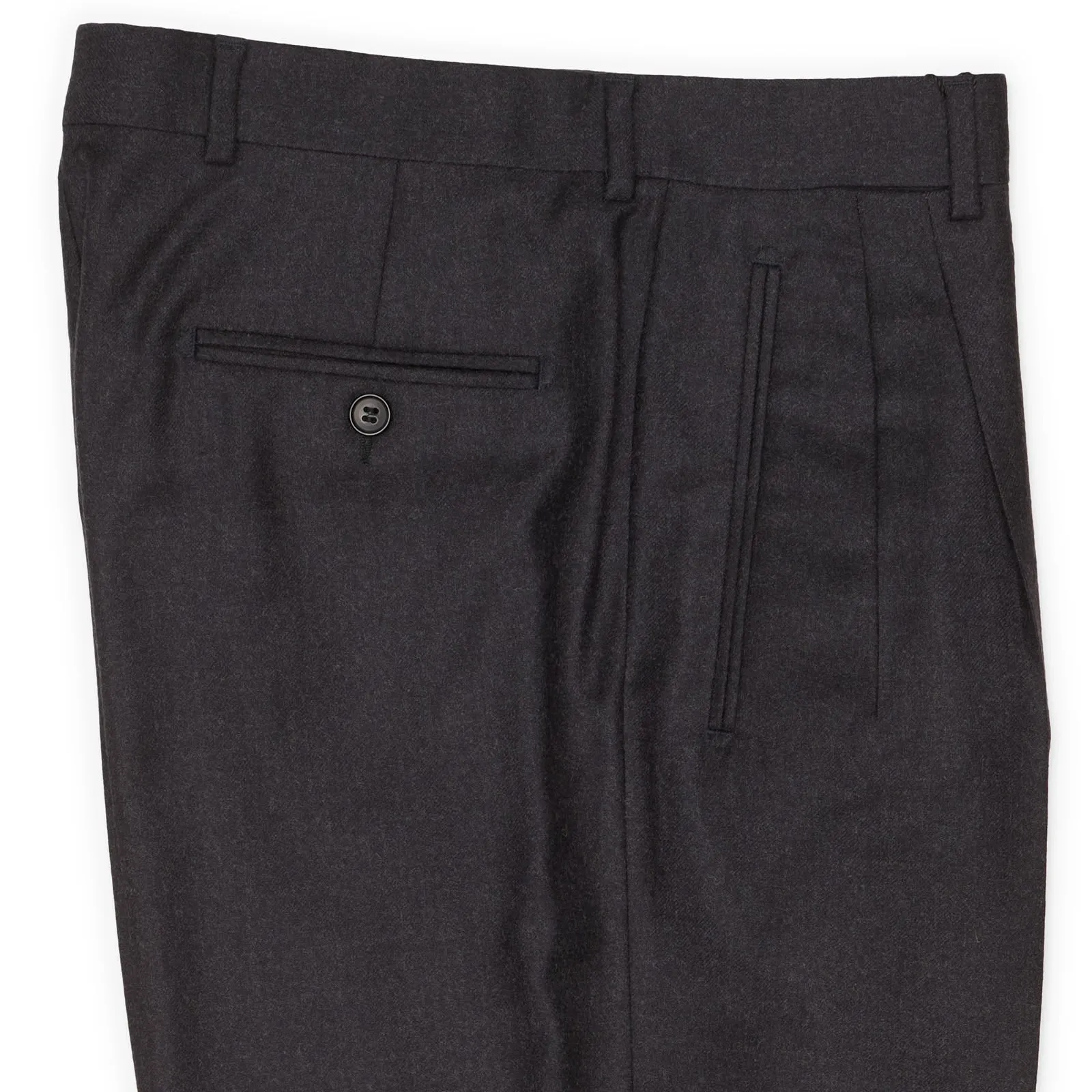 VANNUCCI MILANO Dark Gray Abland Wool Dress Pants EU 46 NEW US 30