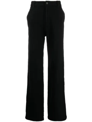 Wool Straight-Leg Trousers